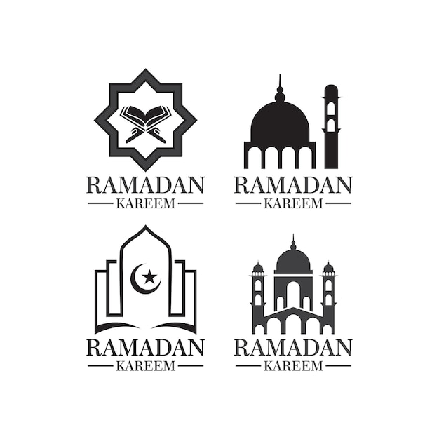 a set of ramadan logos