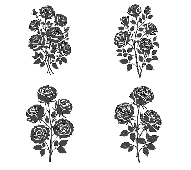 A set of roses with the words roses on it