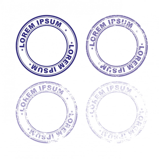 Set rubber stamp for documents. 