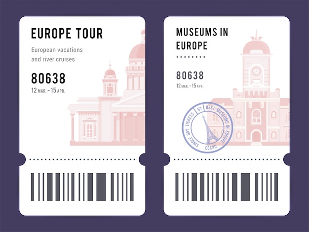 Set of Saint-Petersburg Tickets.