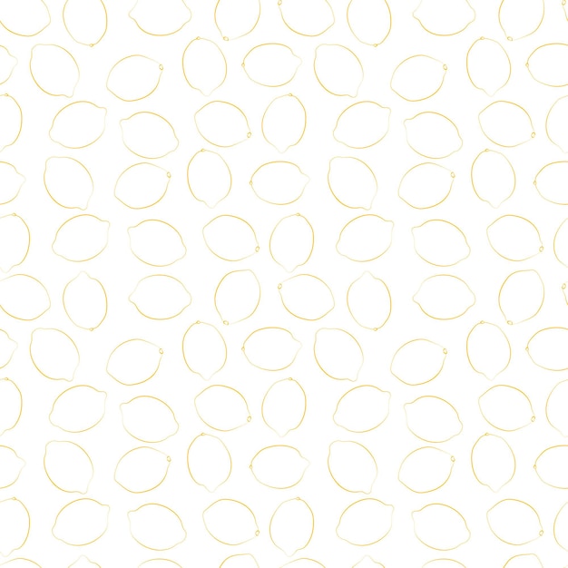 A set of seamless pattern with lemon Line drawing linear outline only 1000x1000 vector graphics