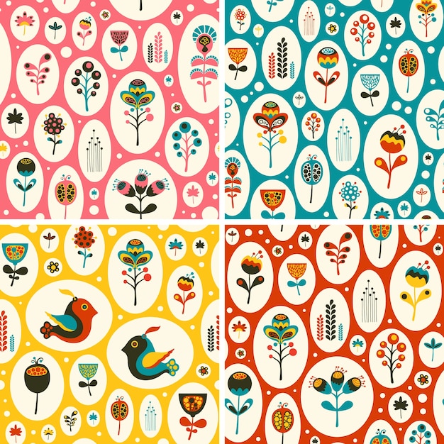 Set of seamless patterns 