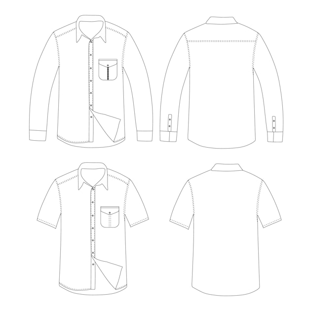 Set of Shirt vector