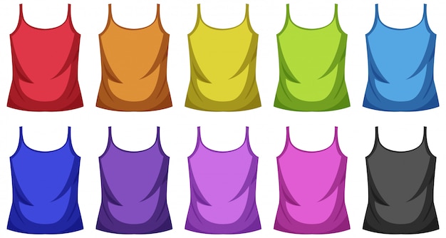 Set of singlet tops