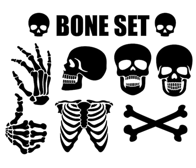 set skeleton fulllength stencil