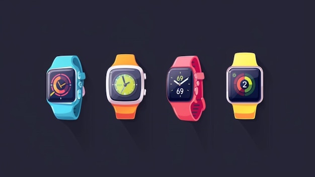 set of smart watch