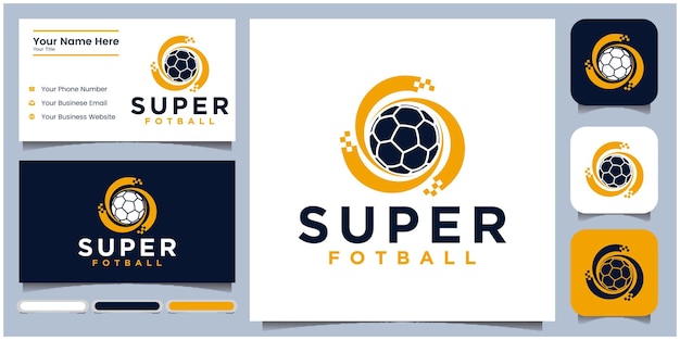 Set of soccer logossoccer clubtournament logossoccer logos soccer trophy vector templates