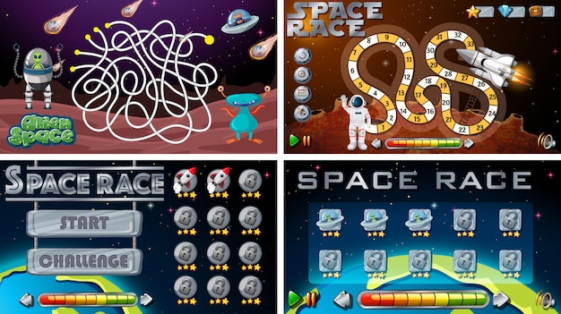 Set of space games