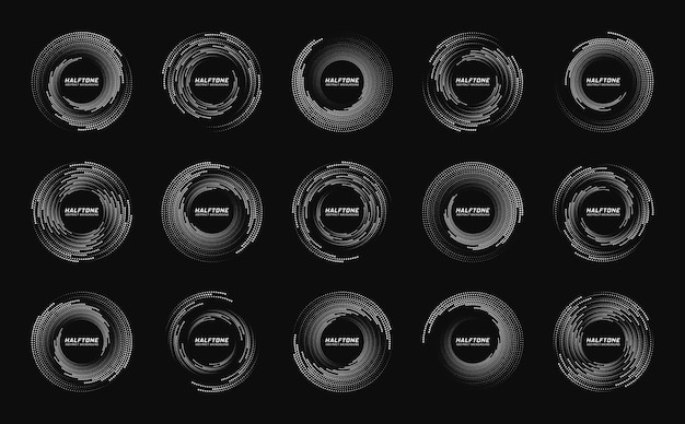 Set of speed lines in circle form. Radial speed Lines in Circle Form for comic books.