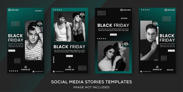 Set stories post banner for black friday sale.  