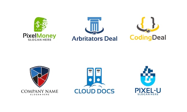 Set of Technology logos