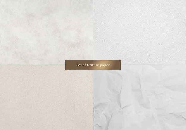 set of texture paper Free Vector