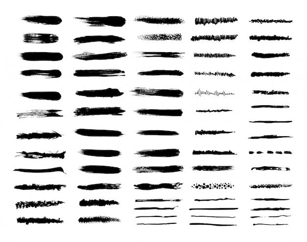 Set of Textured Brushes