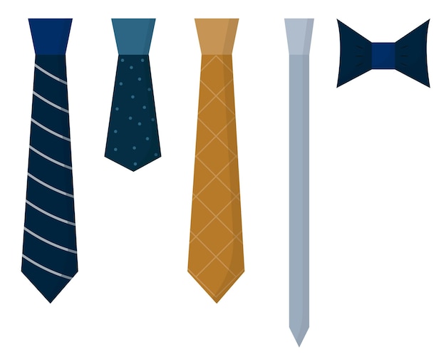 A set of ties Blue green gray and brown ties Mens ties