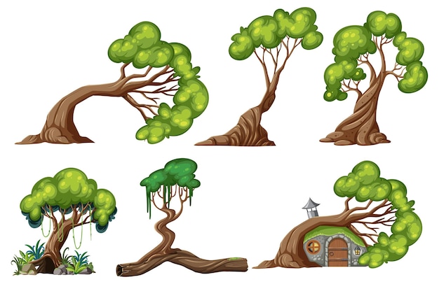 Set of tree and tree house