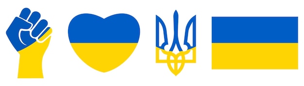 Set of Ukrainian emblem