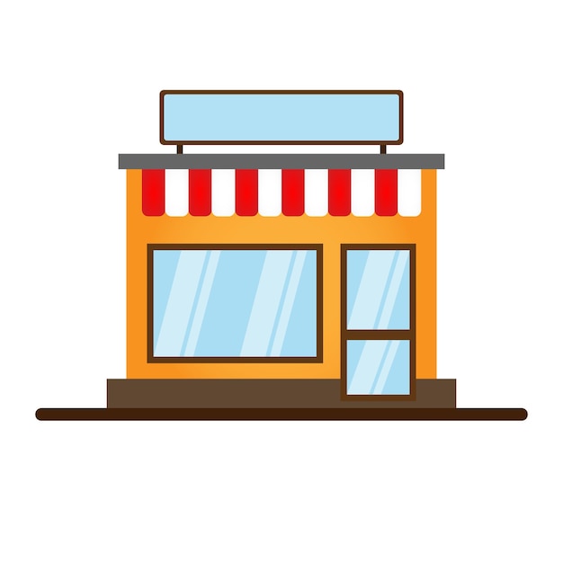 Set of vector flat design restaurants and shops facade iconsIncludes shopnewspapercoffee shopice cream shop flower shopvegetable storeLaundry barbershoe repair pharmacyboutiquetoy store