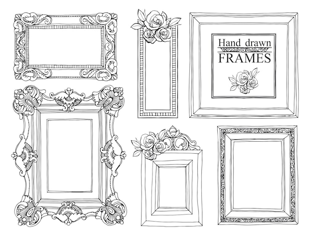 Set of vintage frames