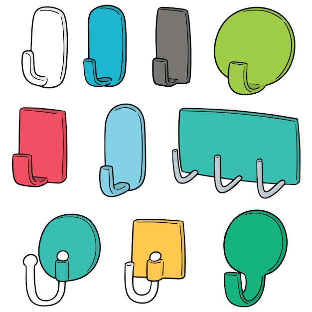 set of wall hooks