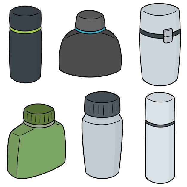 set of water bottle