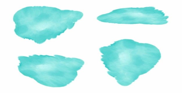 set of watercolor vector designs