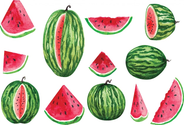 Set watermelons