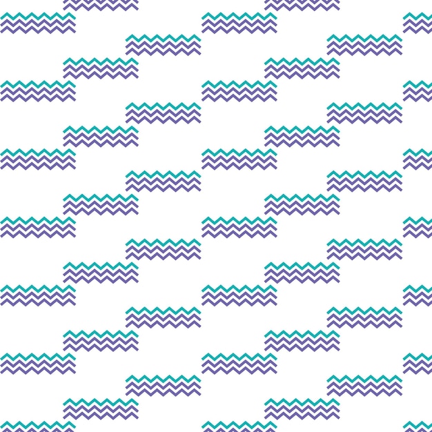 Set of waves with a pattern of blue lines