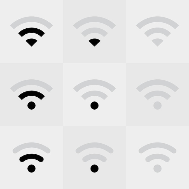 Set of wifi signal strengh