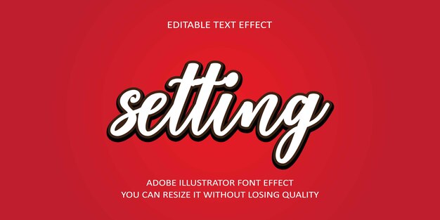 Setting Text Font Effect