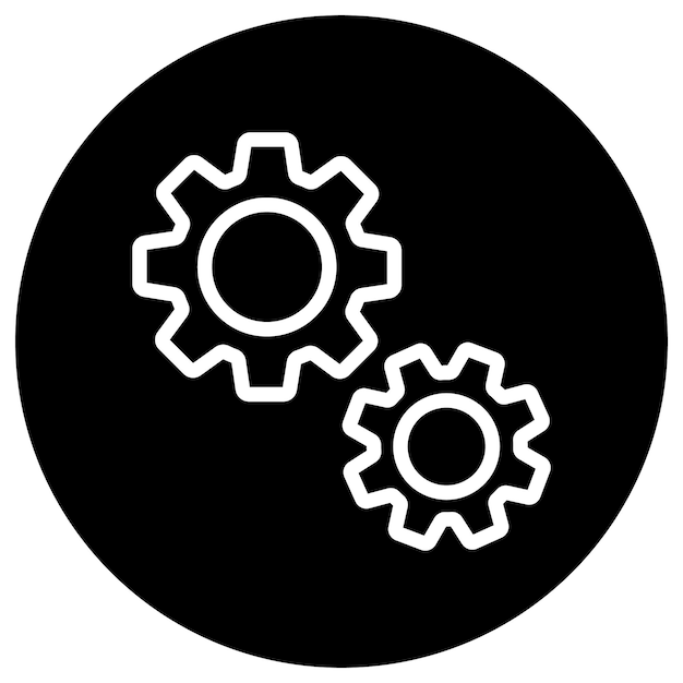 Settings Vector Icon Design Illustration