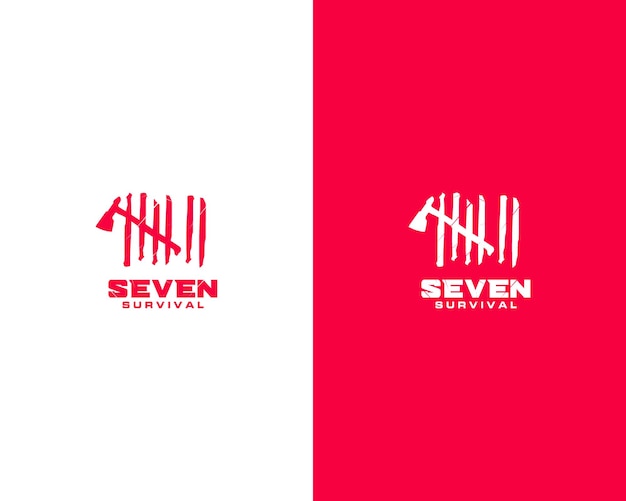 Seven survival logo template