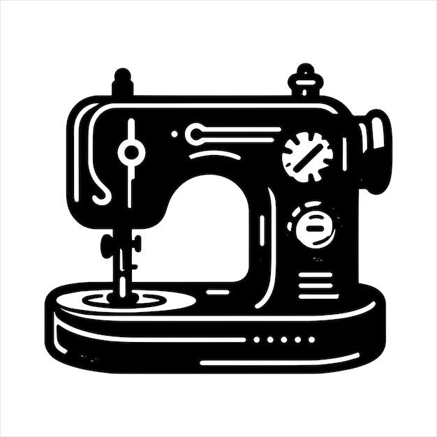 Vector sewing machine svg