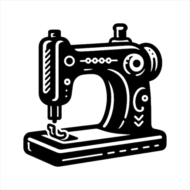 Vector sewing machine svg