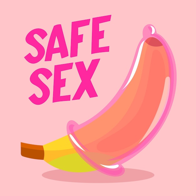 Sexual Health Safe Sex education poster banner