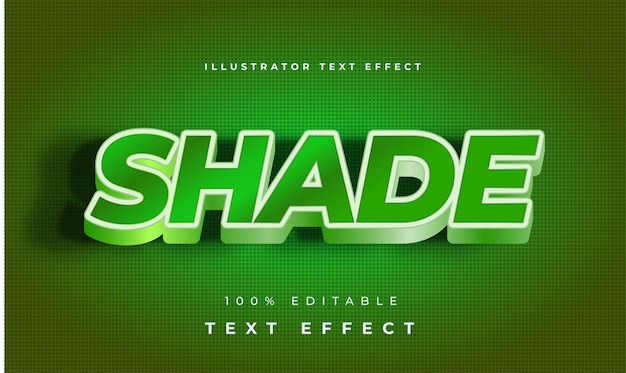 Shade illustrator text effect