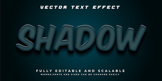 Shadow 3d text effect