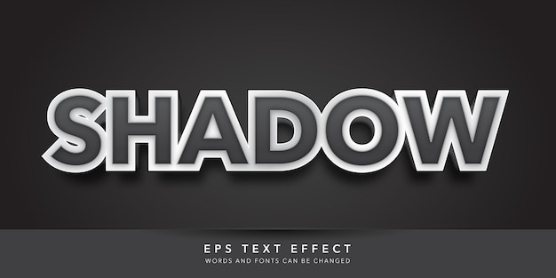 shadow editable text effect