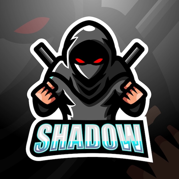 Shadow mascot esport illustration