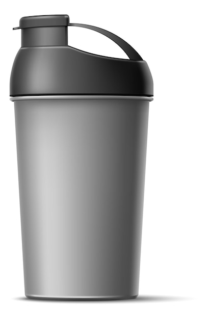 Shaker mockup Blank realistic container for sport drink