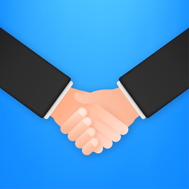 Shaking hands Contract agreement Successful transaction Vector stock illustration