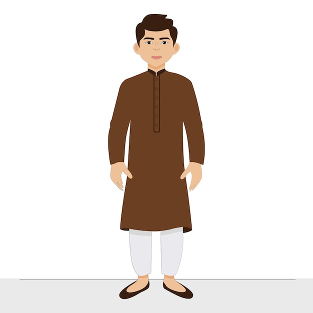 Vector shalwar kameez boy