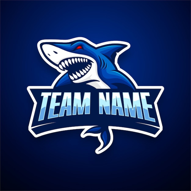 Shark e-sport logo template