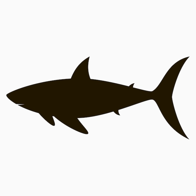 Shark icon. Template for logo. Vector illustration.