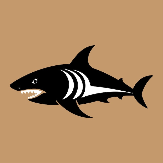 Shark logo for a club or sport team