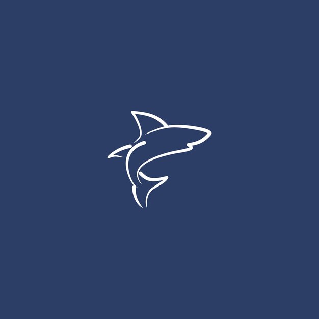 Vector shark logo design vector template