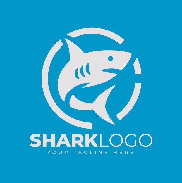 Vector shark logo design