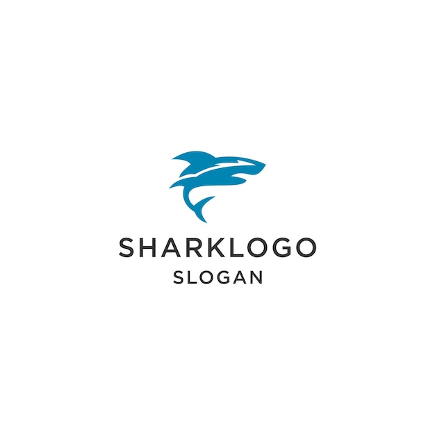 Shark logo icon design template vector illustration