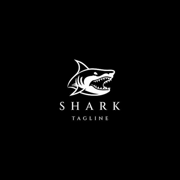 Shark logo icon design vector template