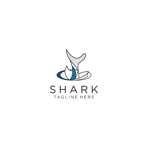 Shark logo icon vector image