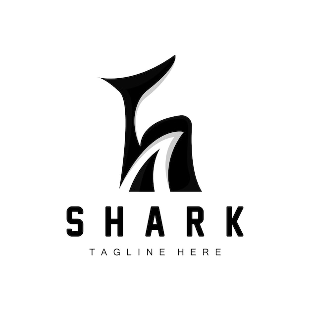 Shark Logo Wild Fish Vector Illustration Ocean Predator Product Brand Design Icon